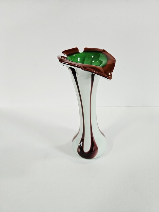 Murano Other - Vintage Murano Style Handblown Art Glass Calla Lily Jack-In-The-Pulpit Vase